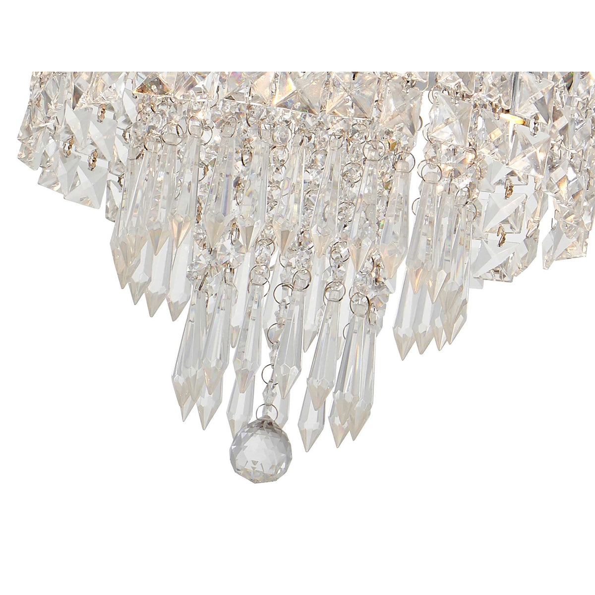 Northam Ceiling 4 x G9 IP44 Ceiling Light In Polished Chrome and Crystal