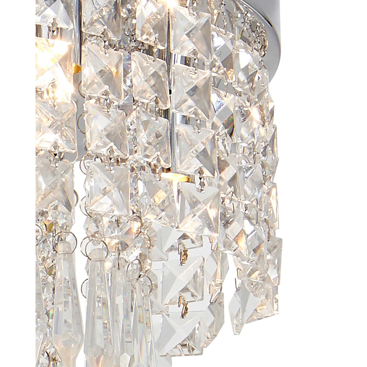 Northam Ceiling 4 x G9 IP44 Ceiling Light In Polished Chrome and Crystal