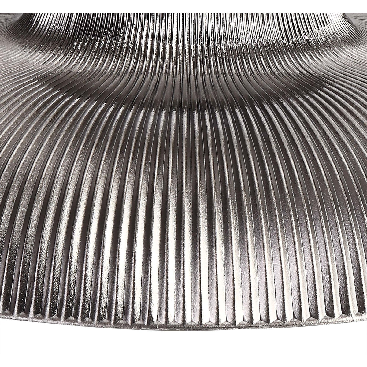 Fremington Polished Nickel Pendant with Smoked Round Glass Shade