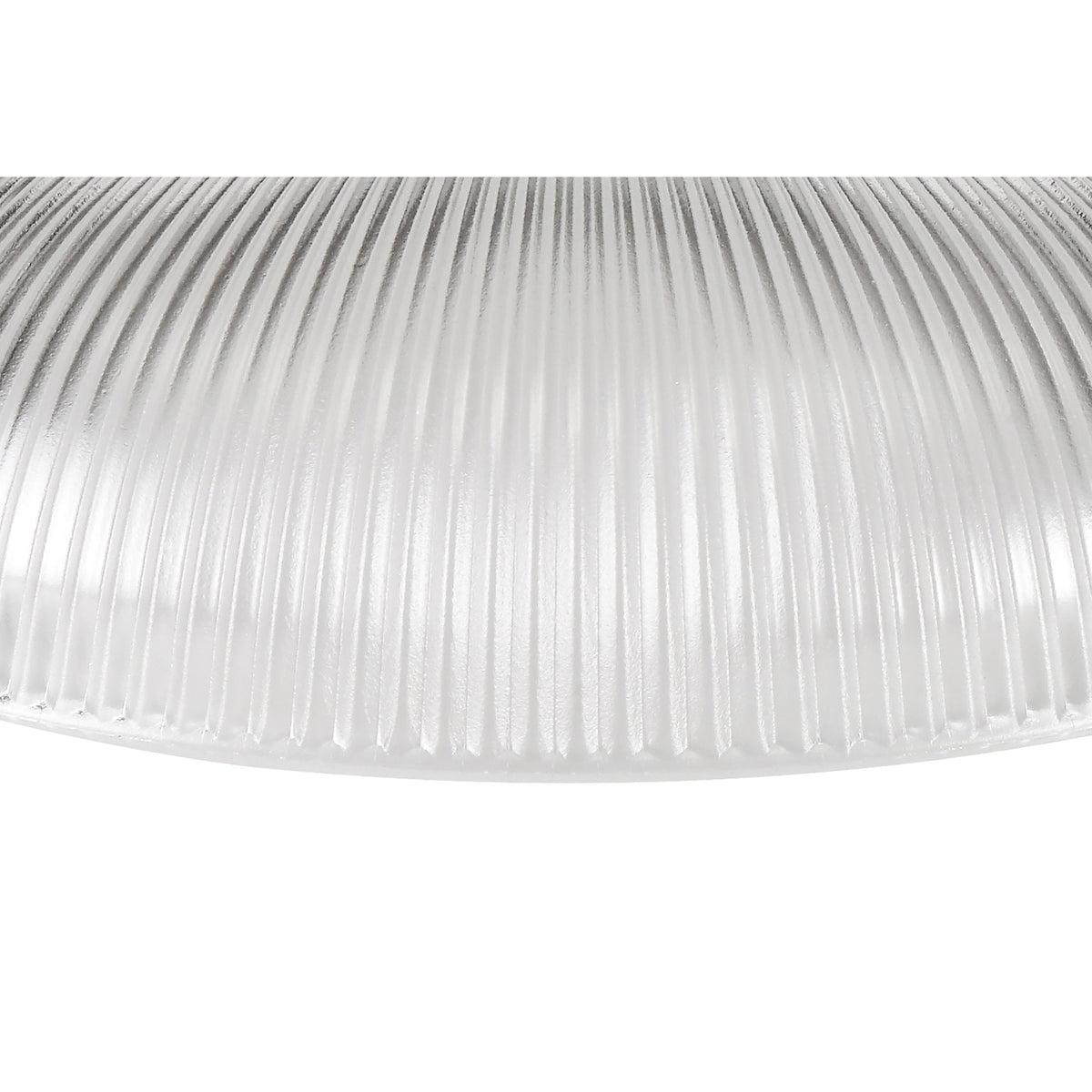 Fremington Polished Nickel Pendant with 300mm Clear Round Glass Shade