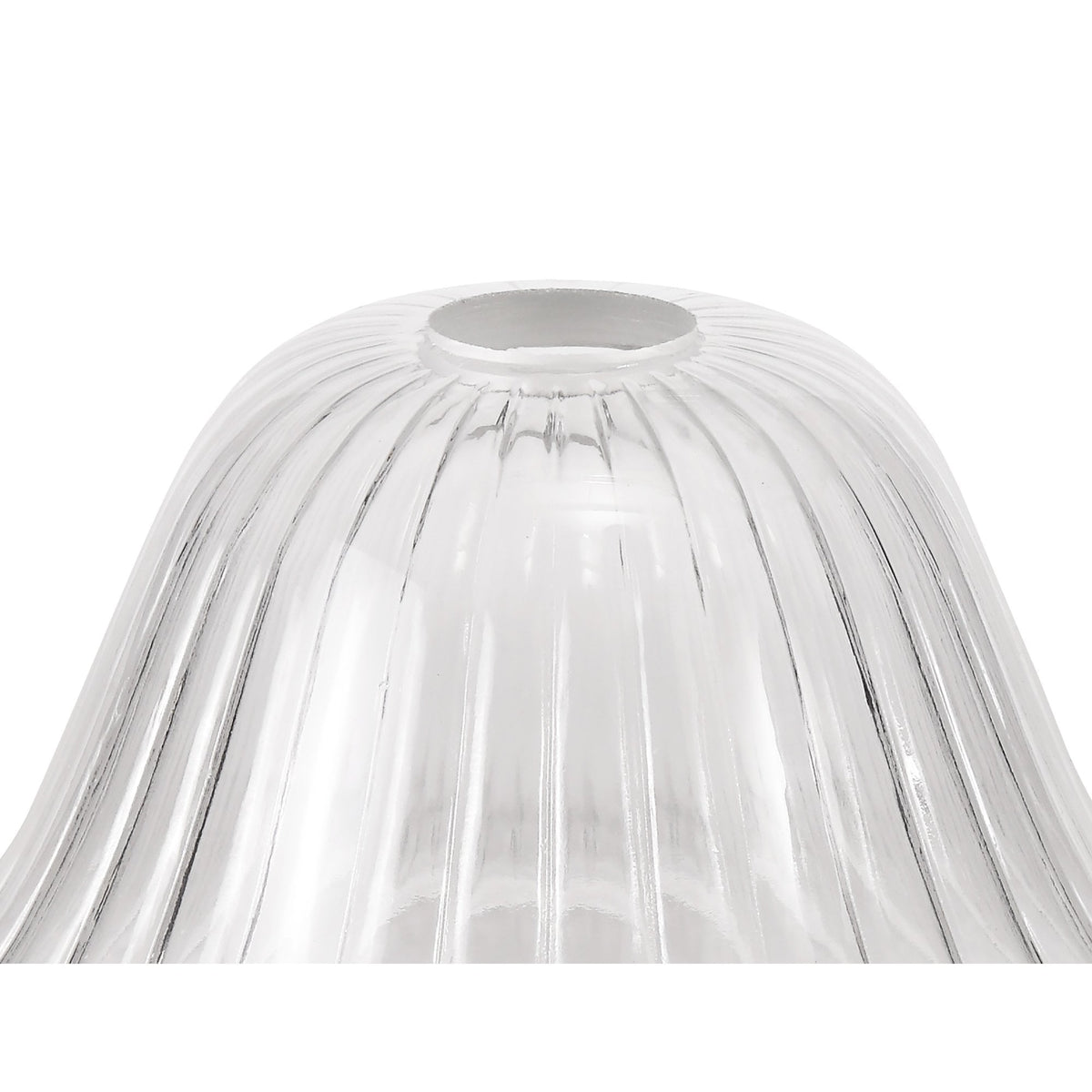 Fremington Polished Nickel Pendant with Clear Bell Glass Shade
