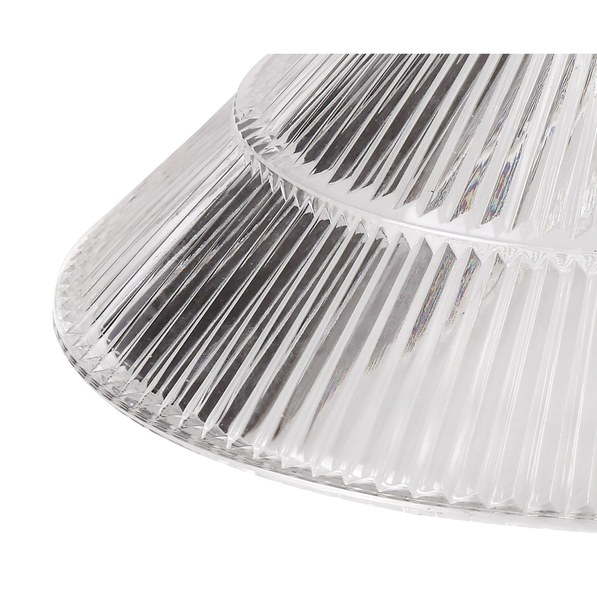 Fremington Polished Nickel Pendant with Cone Glass Shade