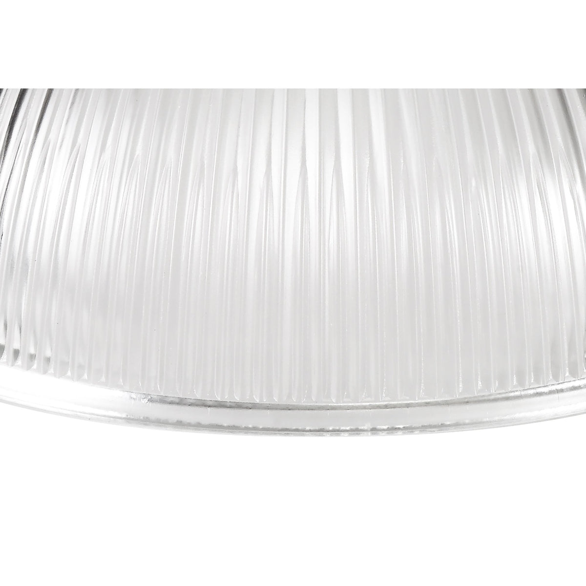 Fremington Polished Nickel Pendant With Dome Glass Shade