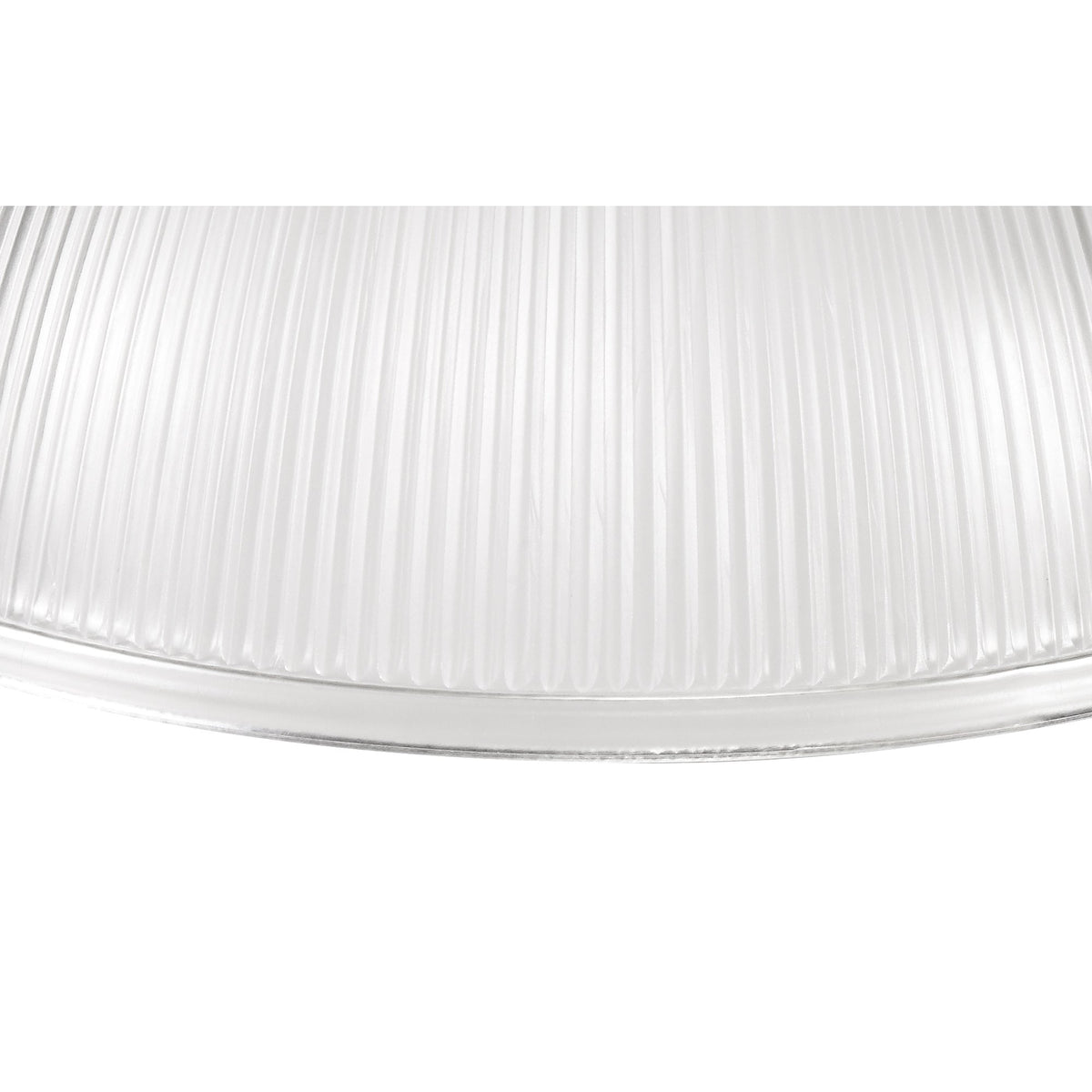 Fremington Polished Nickel Pendant With Large Dome Glass Shade