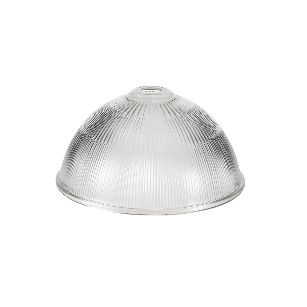 Fremington Polished Nickel Pendant With Large Dome Glass Shade