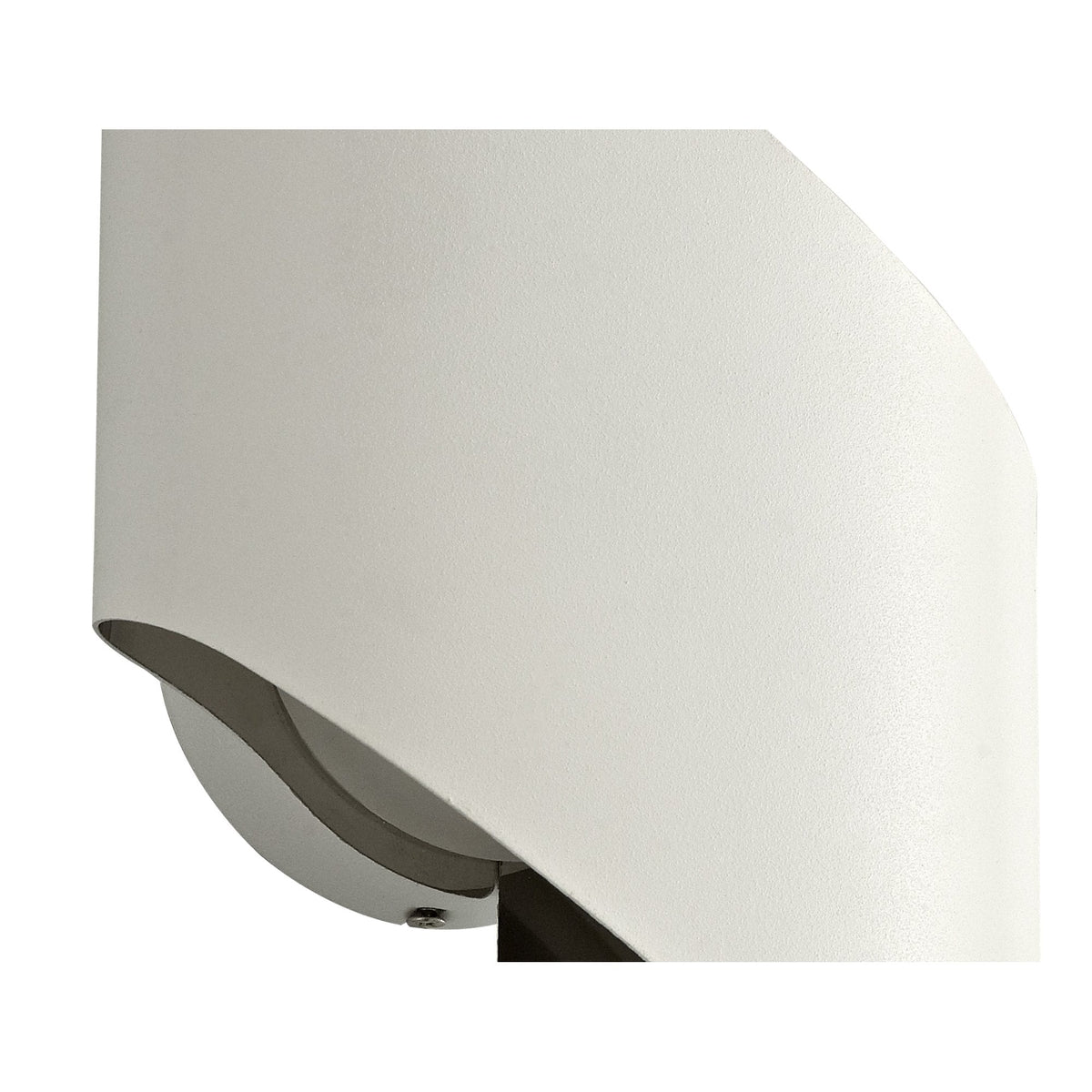 Fincham Small 8w LED Wall Light in White & Polished Chrome