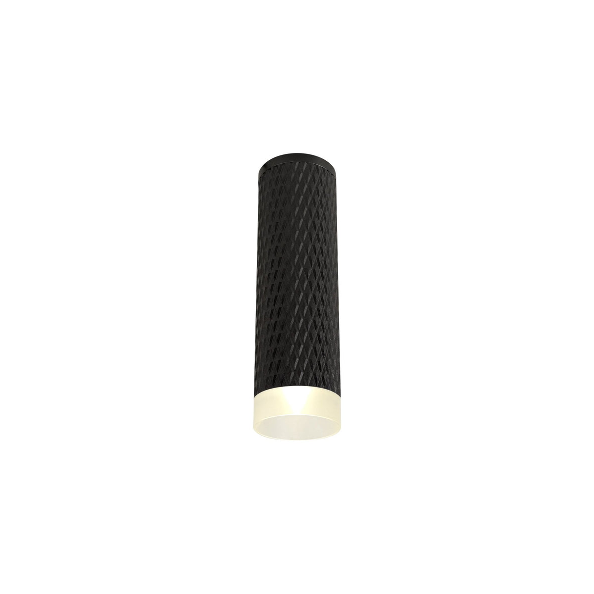 Stratton 200mm GU10 Surface Mounted Down Light in Sand Black