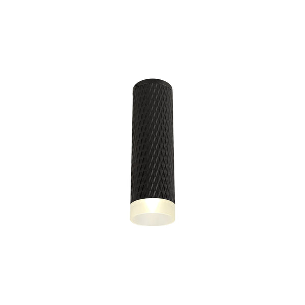 Stratton 200mm GU10 Surface Mounted Down Light in Sand Black
