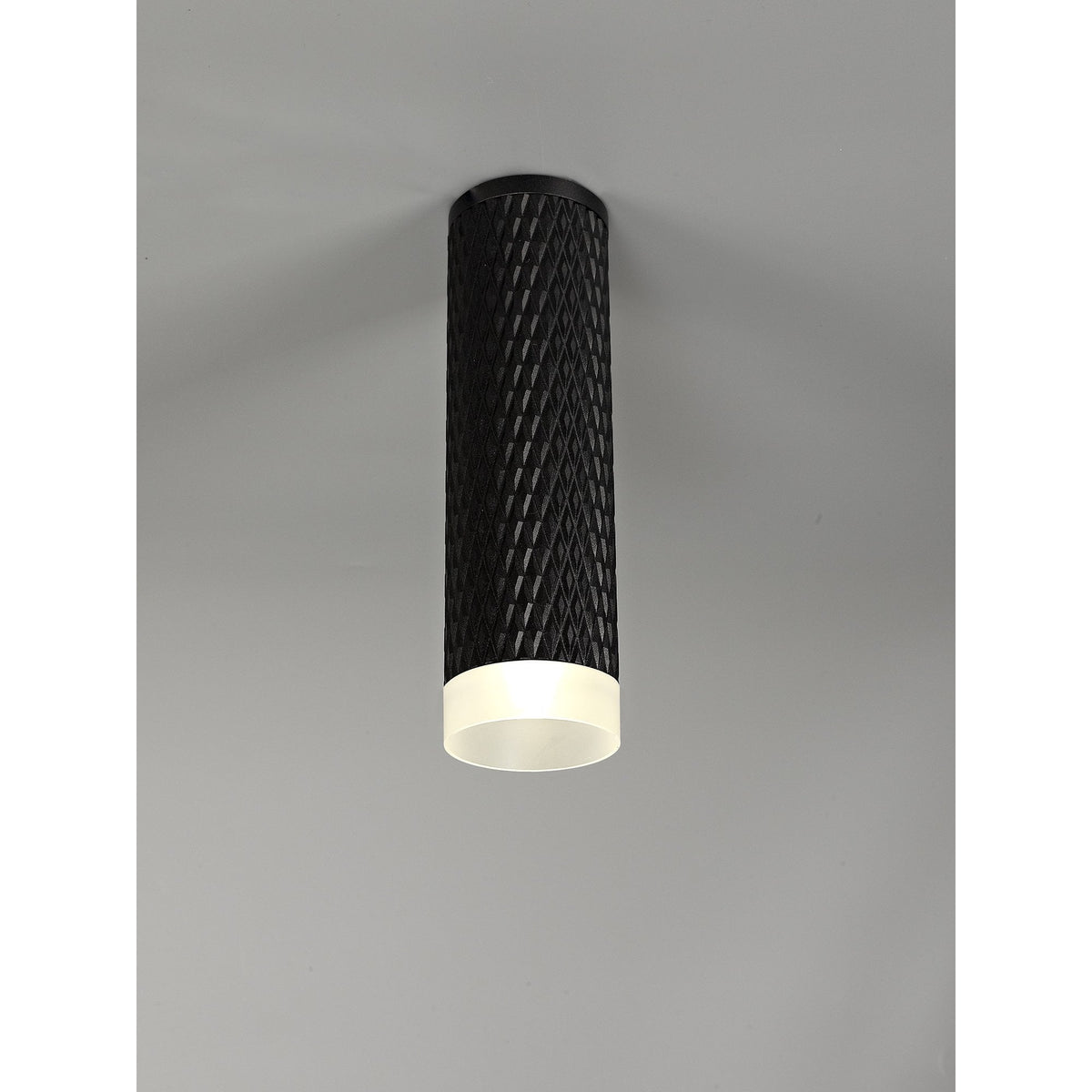 Stratton 200mm GU10 Surface Mounted Down Light in Sand Black