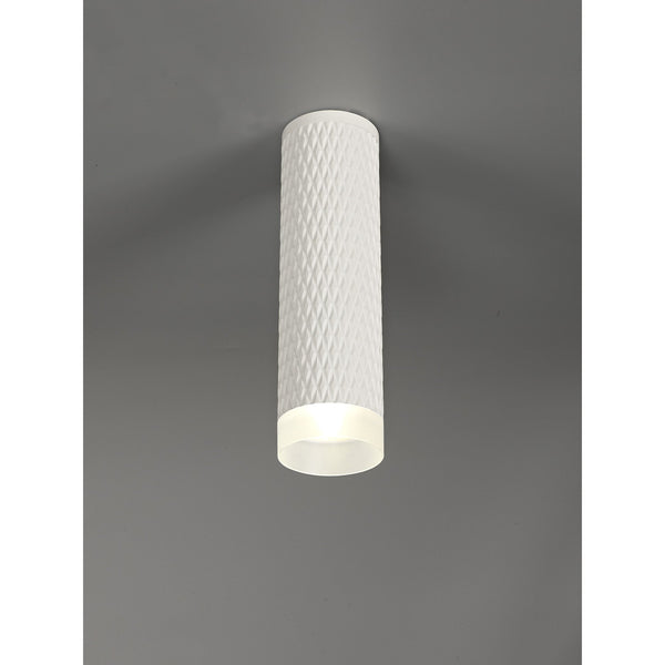 Stratton 200mm GU10 Surface Mounted Down Light in Sand White