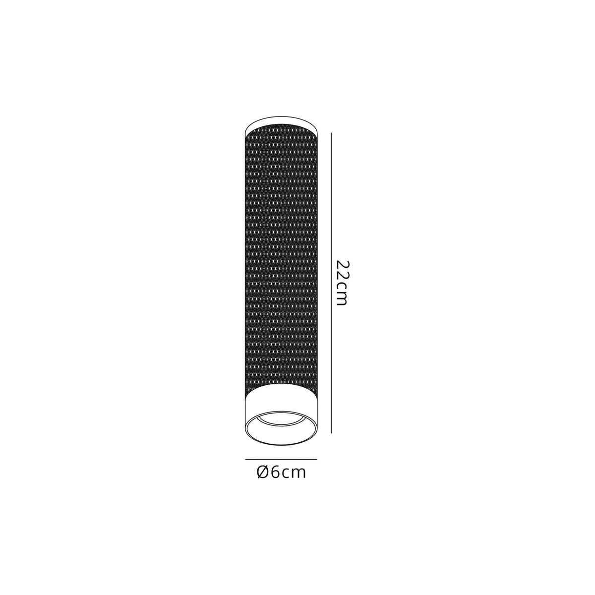 Stratton 200mm GU10 Surface Mounted Down Light in Sand White