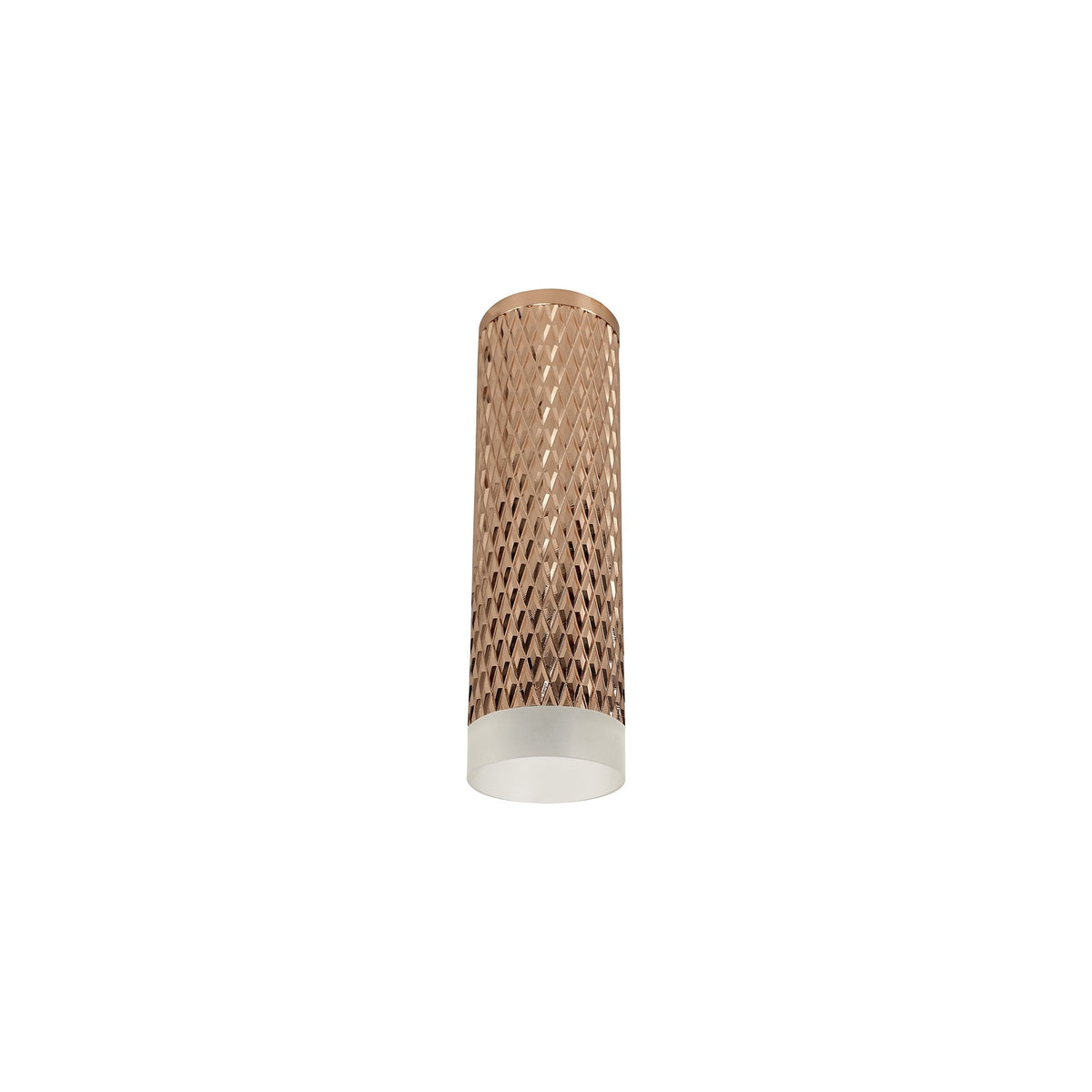 Stratton 200mm GU10 Surface Mounted Down Light in Rose Gold