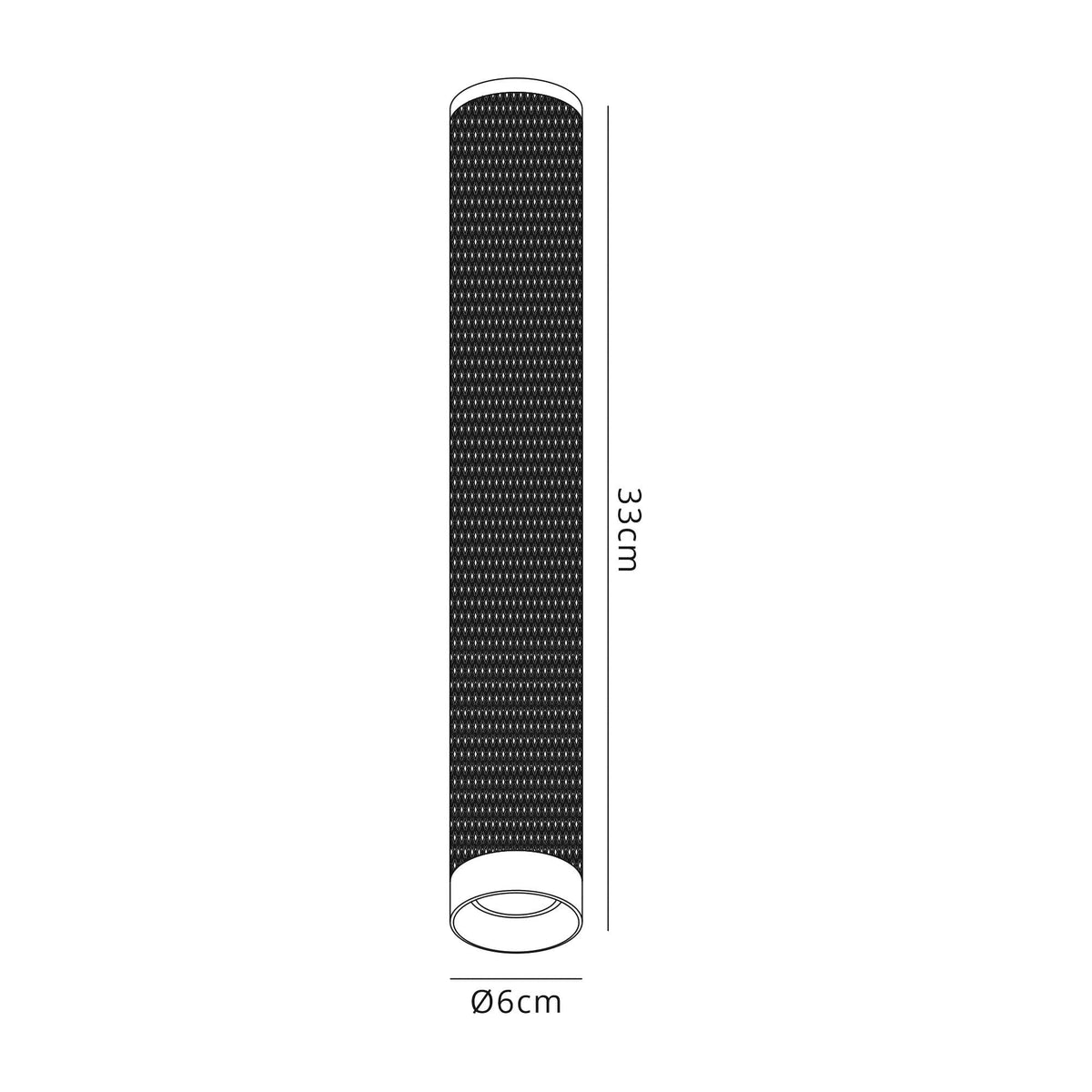 Stratton Large Sand White Surface Mounted Downlight with Acrylic Diffuser