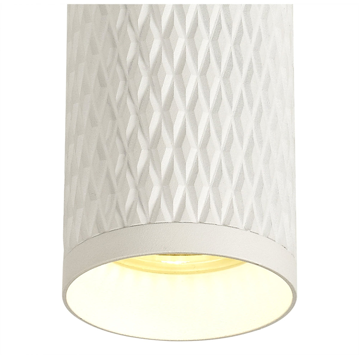 Stratton Large Sand White Surface Mounted Downlight with Acrylic Diffuser