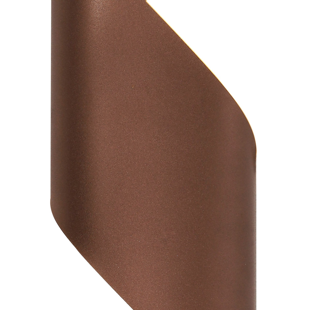 Fincham Large 8w LED Wall Light in Satin Brown & Polished Chrome