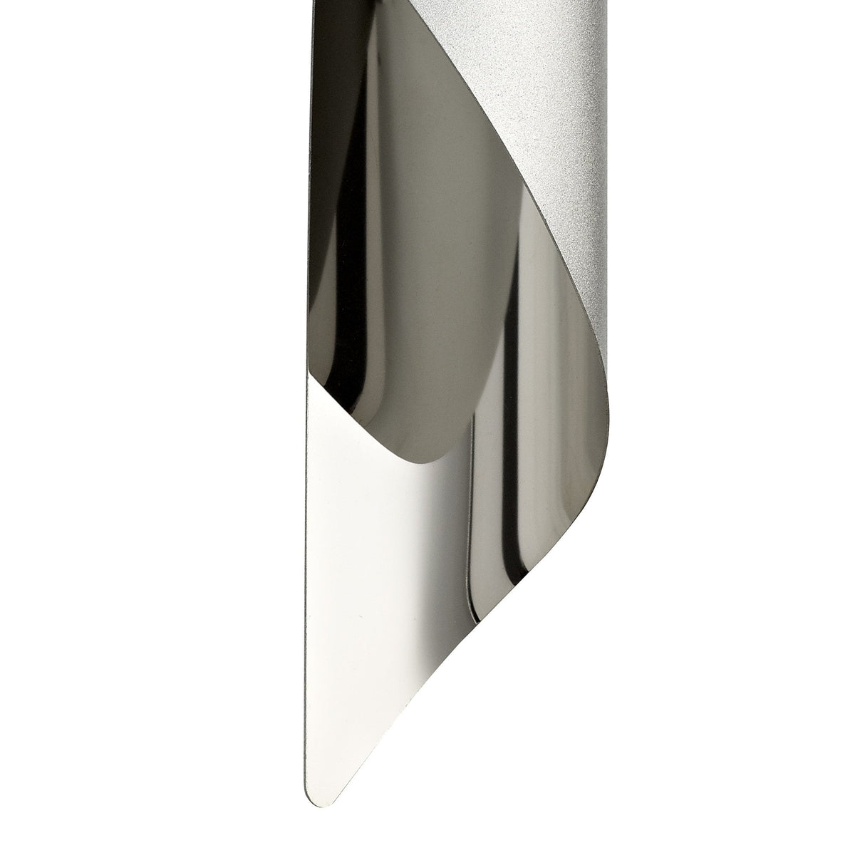 Fincham Large 8w LED Wall Light in Silver & Polished Chrome