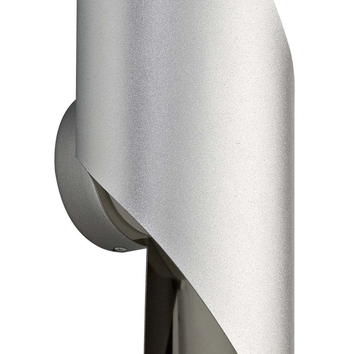 Fincham Large 8w LED Wall Light in Silver & Polished Chrome
