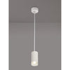 Stratton Small Sand White Pendant with Acrylic Diffuser