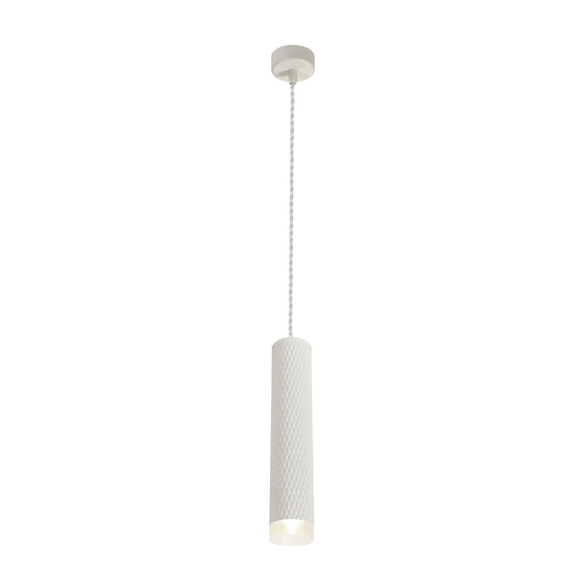 Stratton Large Sand White Pendant with Acrylic Diffuser
