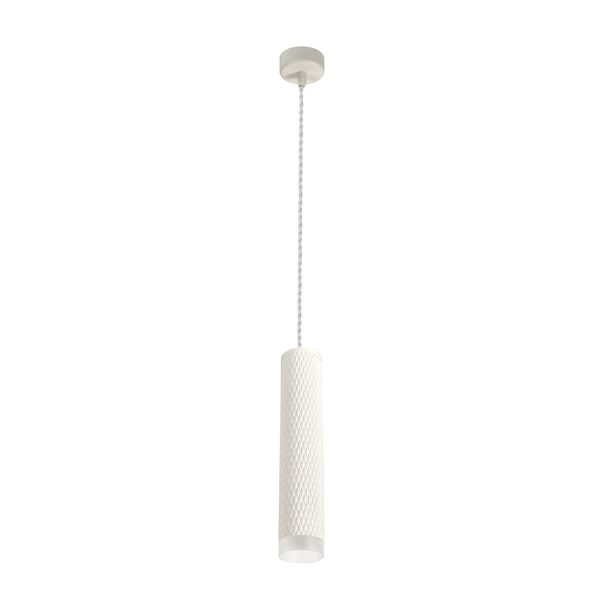 Stratton Large Sand White Pendant with Acrylic Diffuser