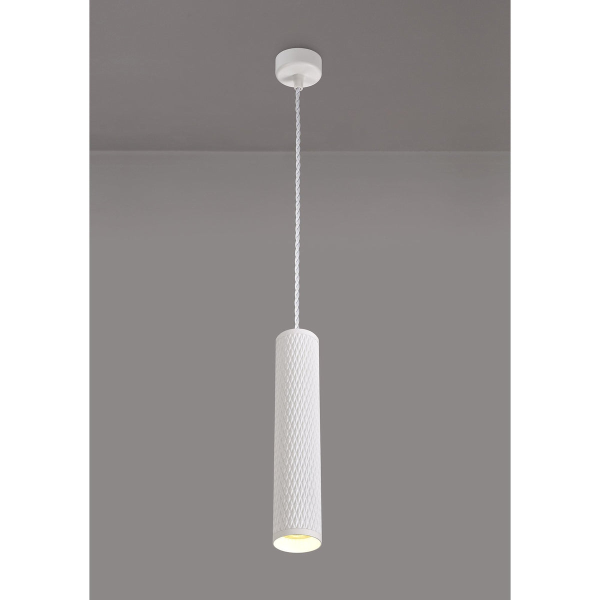Stratton Large Sand White Pendant
