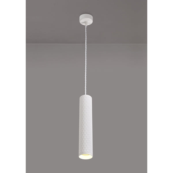Stratton Large Sand White Pendant