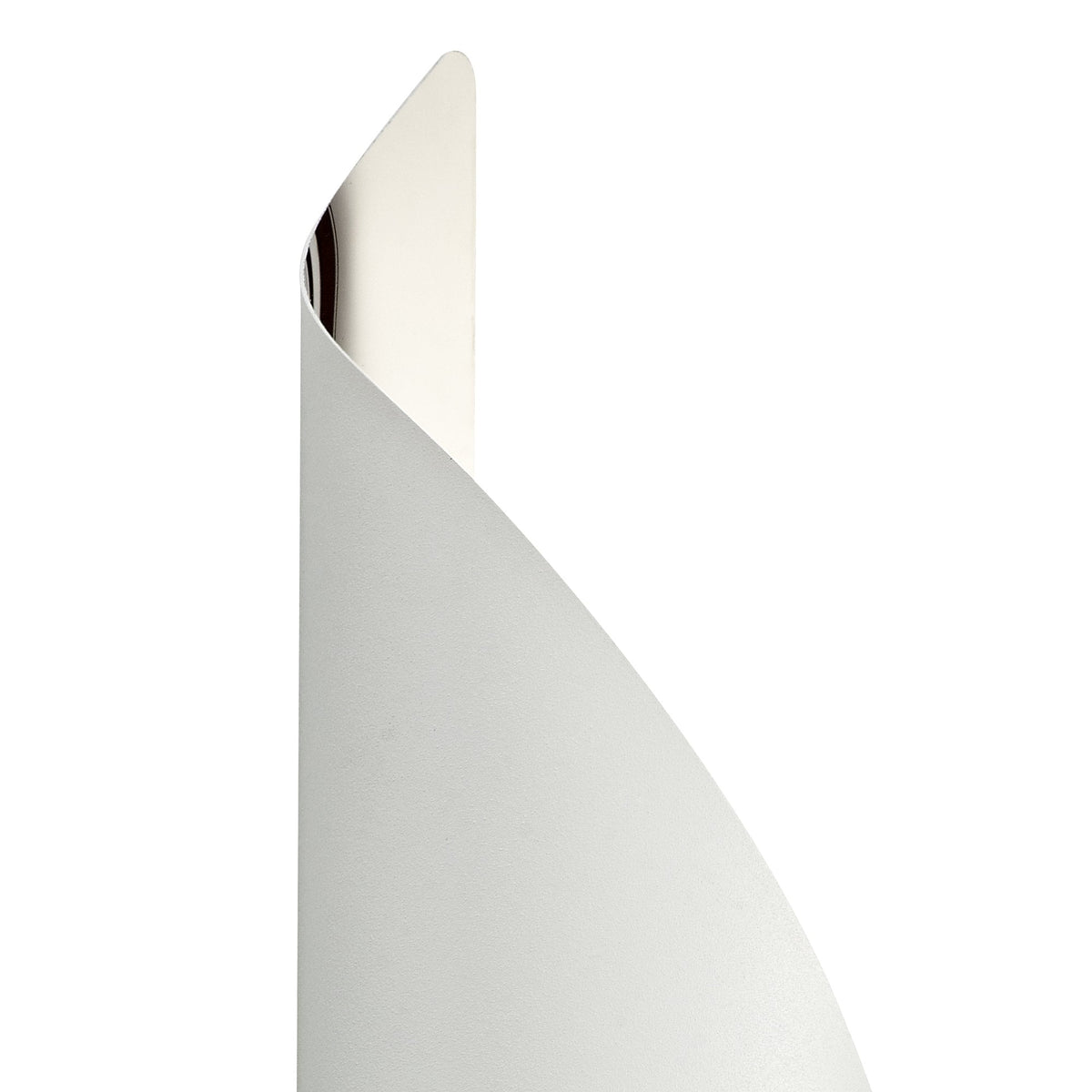 Fincham Large 8w LED Wall Light in White & Polished Chrome