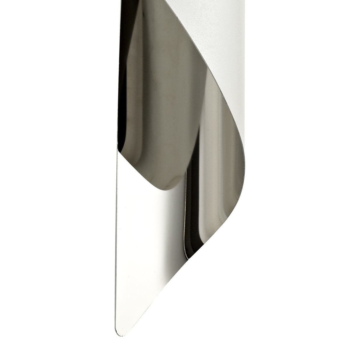 Fincham Large 8w LED Wall Light in White & Polished Chrome