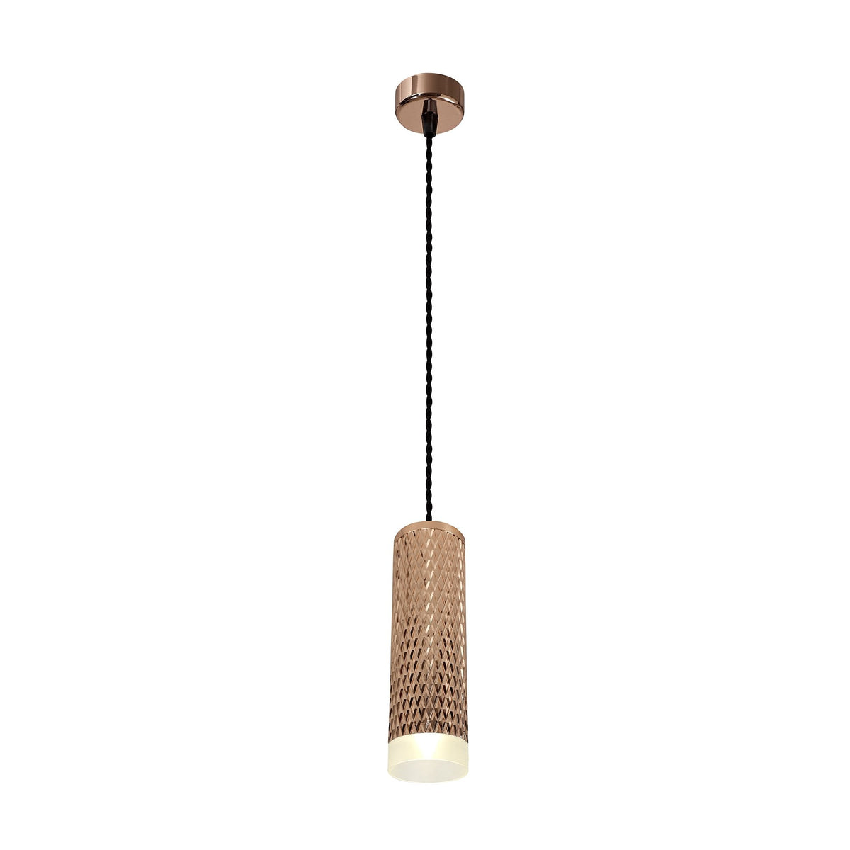 Stratton Medium Rose Gold Pendant with Acrylic Diffuser