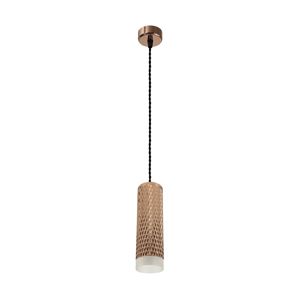 Stratton Medium Rose Gold Pendant with Acrylic Diffuser