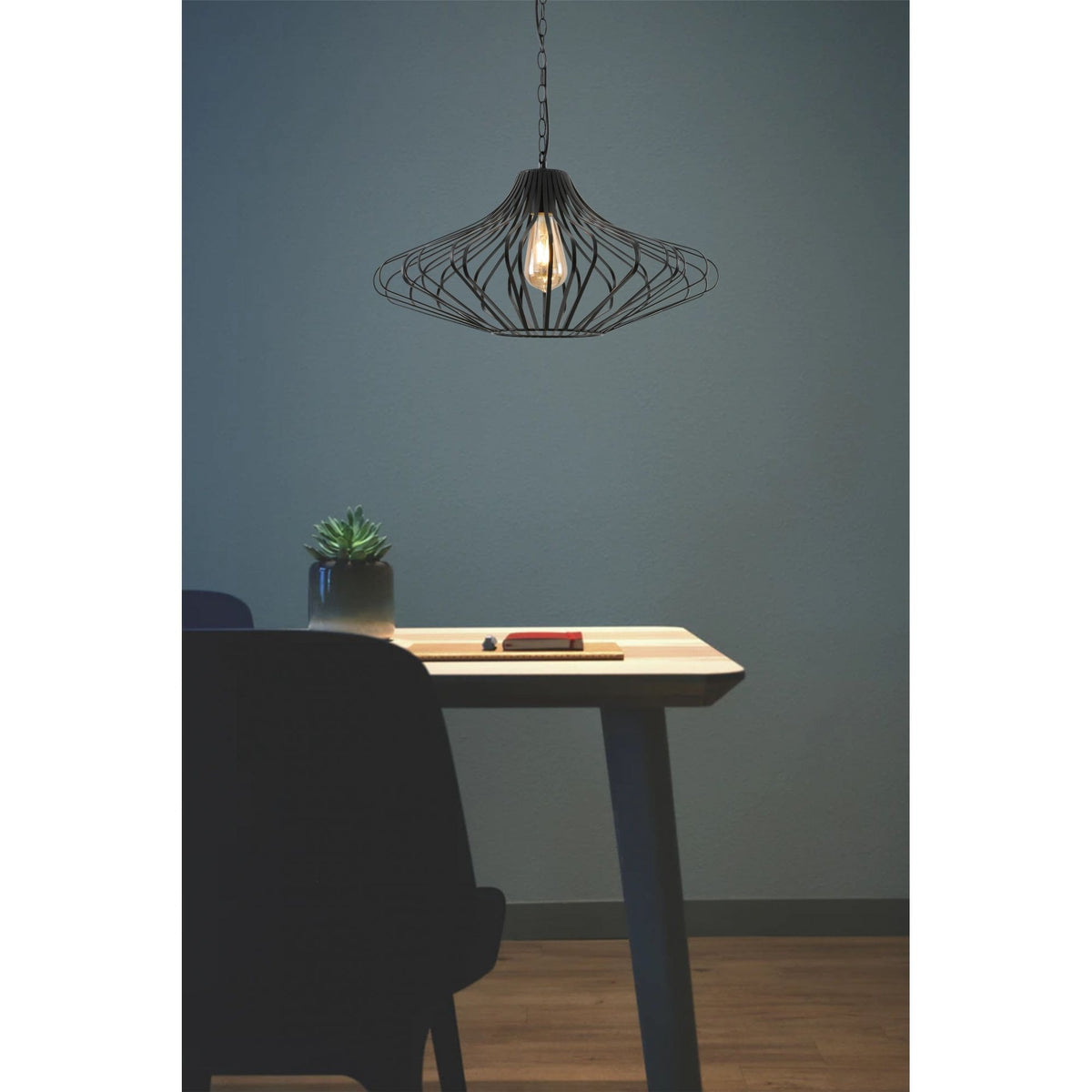 Salcombe E27 Pendant in Matt Black