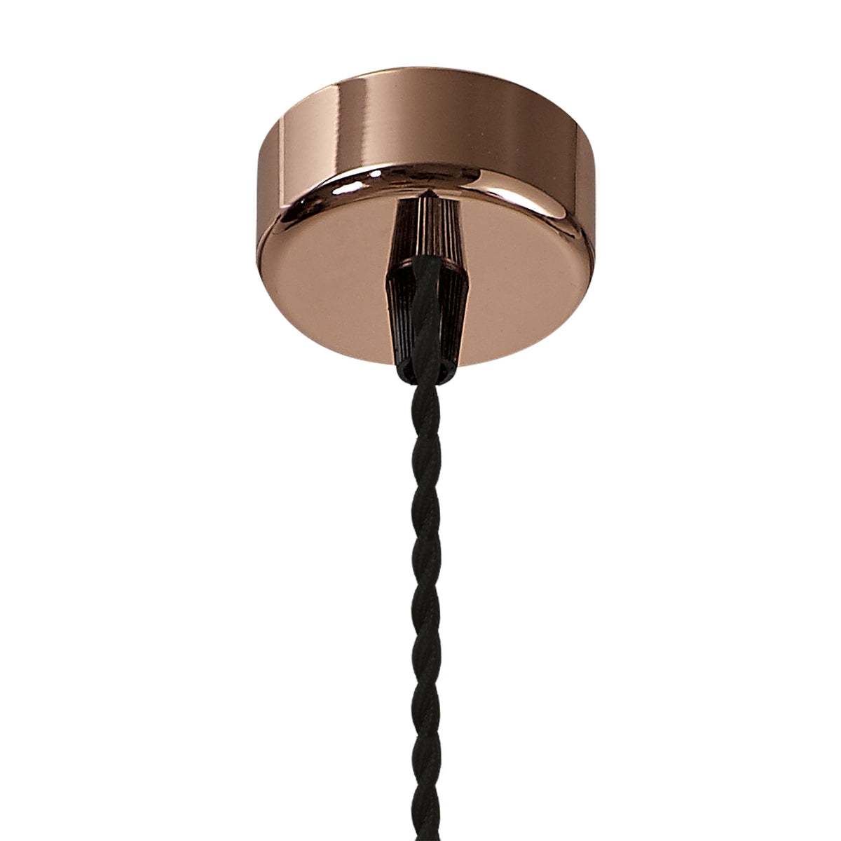 Stratton Large Sand Black & Rose Gold Pendant with Acrylic Diffuser