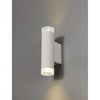 Stratton Sand White Twin Wall Light with Acrylic Diffuser