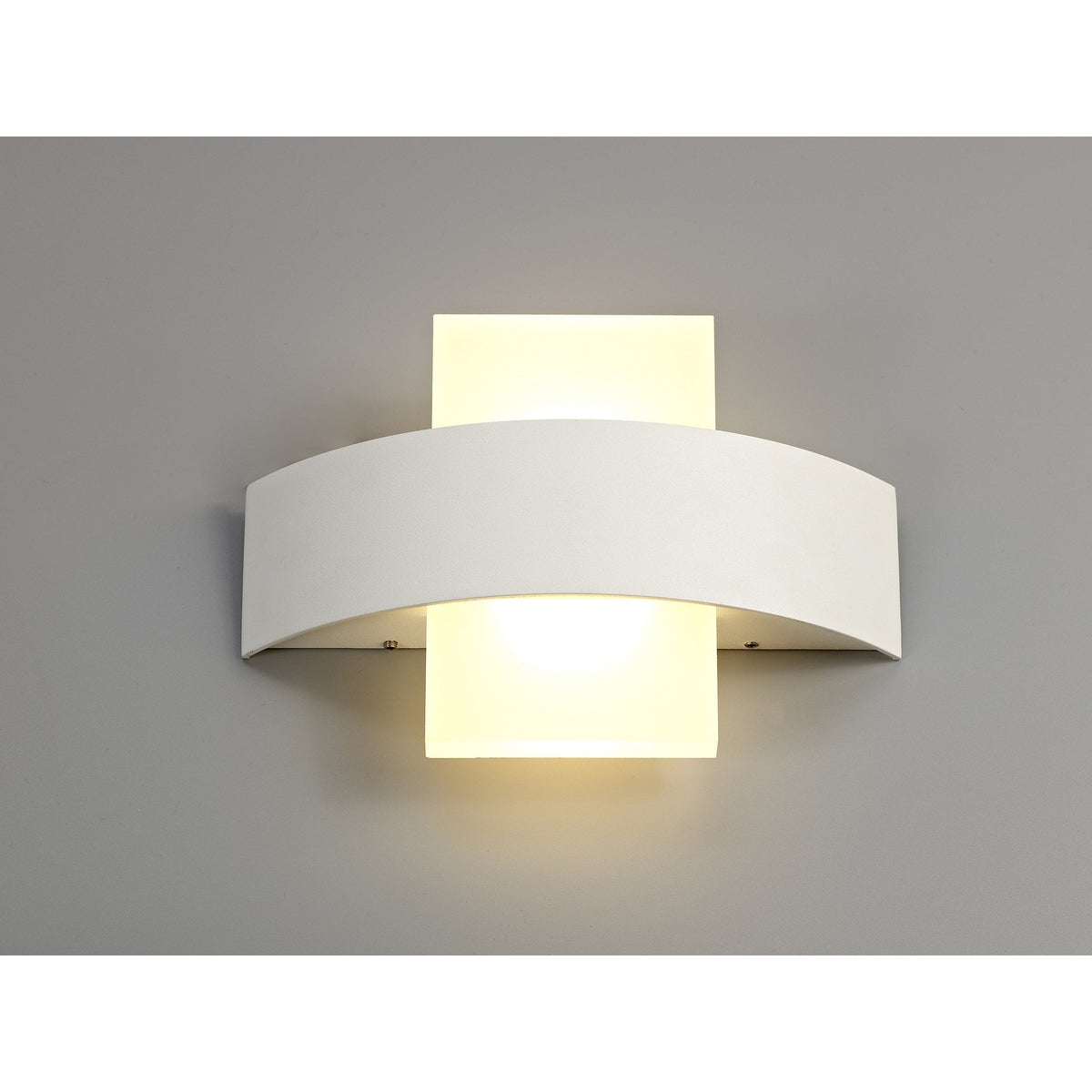 Tawstock Up and Down 2 x 5W LED IP54 Wall Light in Sand White