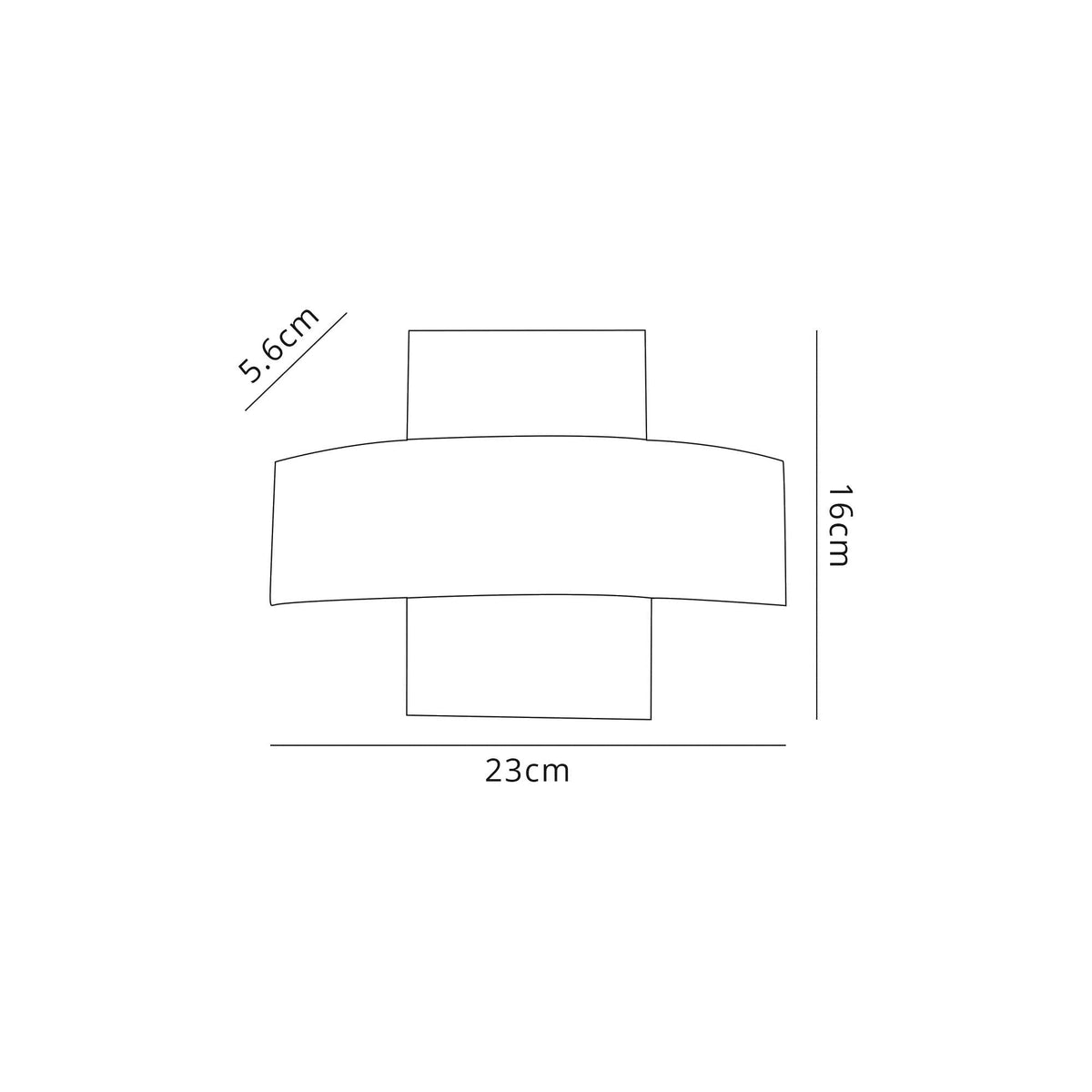 Tawstock Up and Down 2 x 5W LED IP54 Wall Light in Sand White