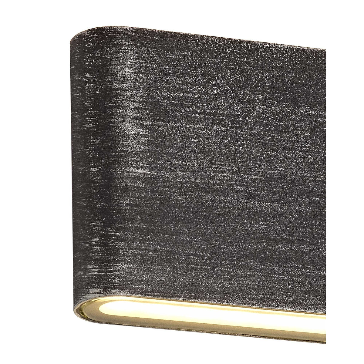 Aylesbeare Up and Down IP54 LED Wall Light in Black & Silver