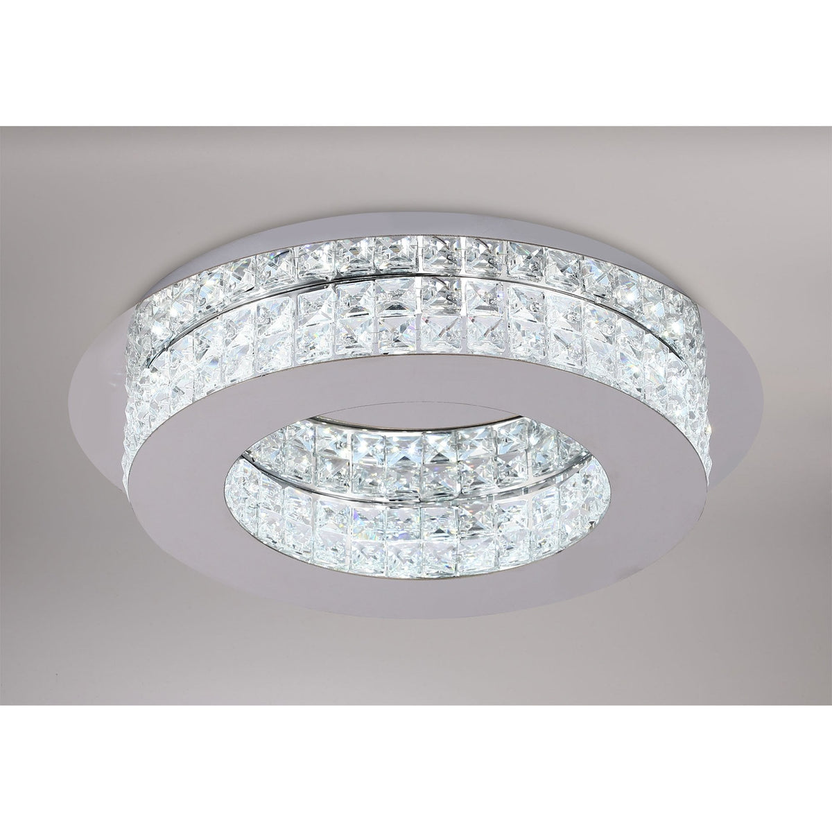 Christow 18W LED Ceiling Light in Polished Chrome Crystal