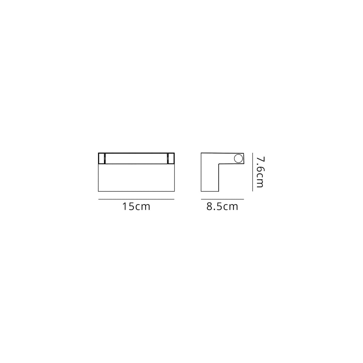 Dalwood 10W LED IP54 Adjustable Wall Light in Graphite Black