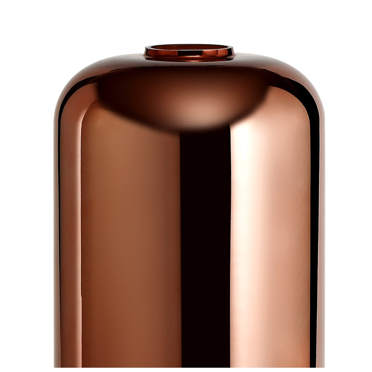 Atherington Pendant with 30cm Cylinder Glass in Copper