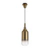 Atherington Pendant with 30cm Cylinder Glass in Brass Gold