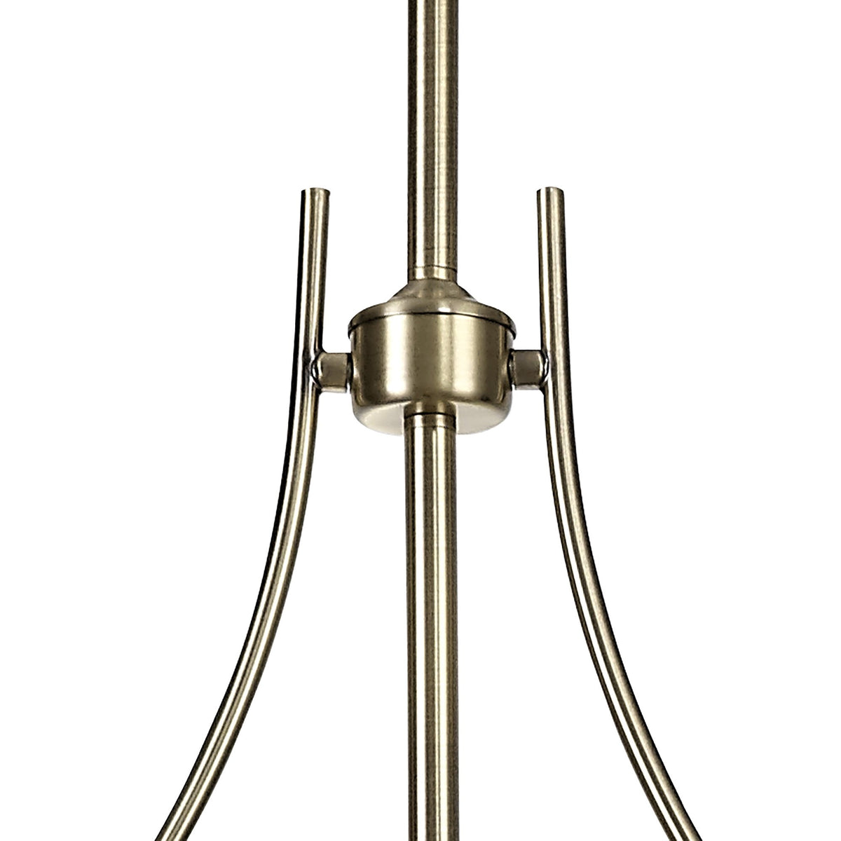 Fremington Antique Brass Linear Pendant with Cone Glass Shades