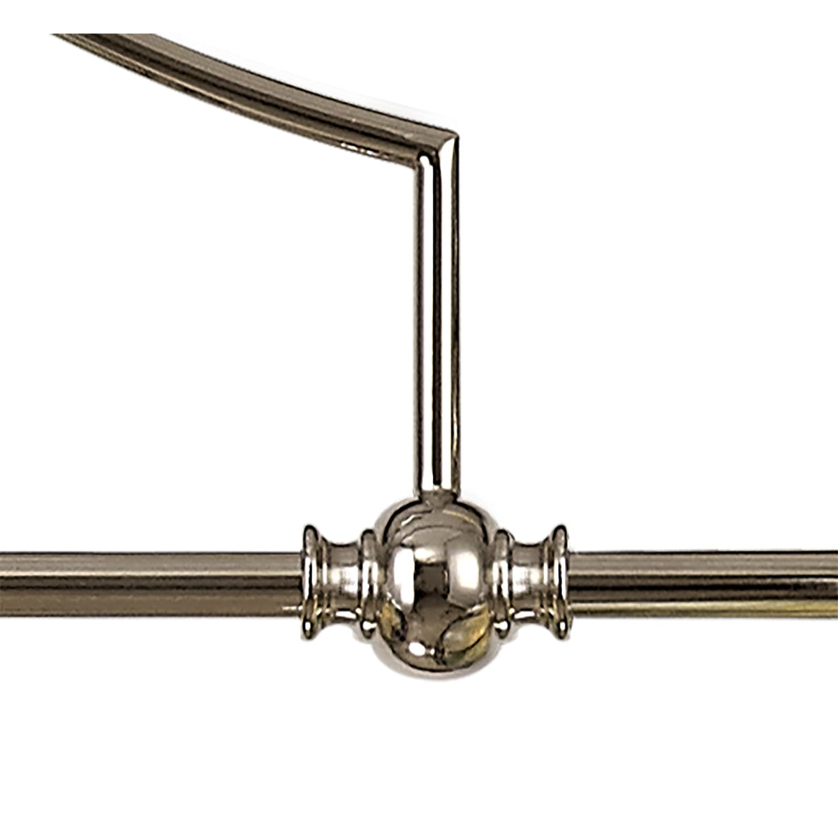 Fremington Polished Nickel Linear Pendant with Smoked Round Glass Shades