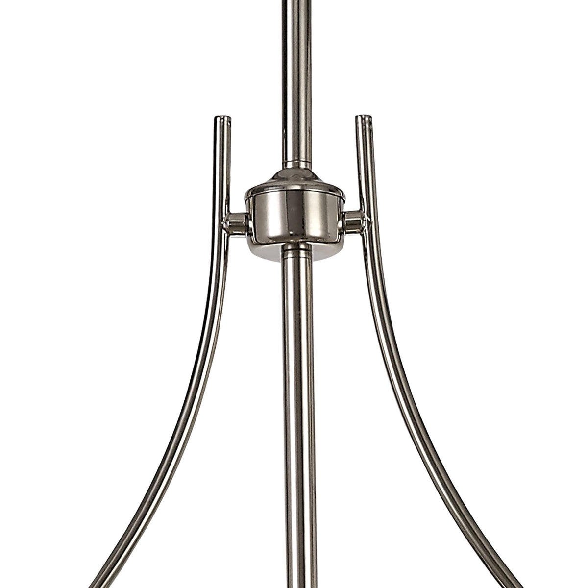 Fremington Polished Nickel Linear Pendant with 300mm Clear Round Glass Shades
