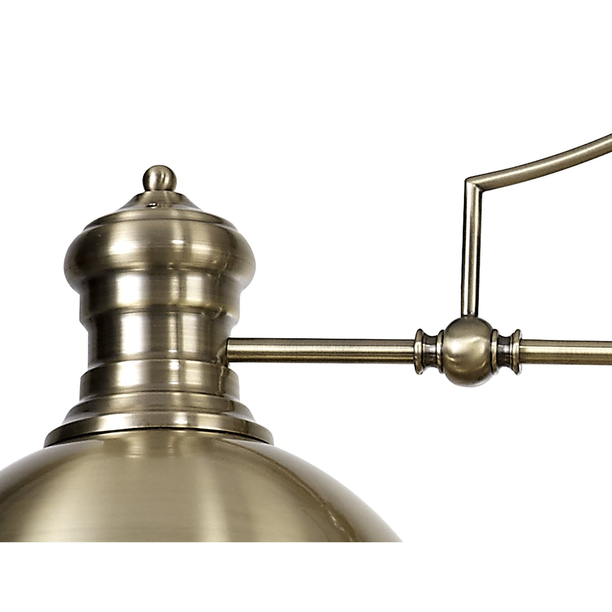 Fremington Linear Pendant in Antique Brass with Frosted Glass Diffuser