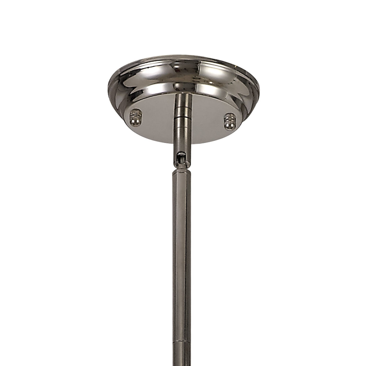 Fremington Linear Pendant in Polished Nickel with Frosted Glass Diffuser