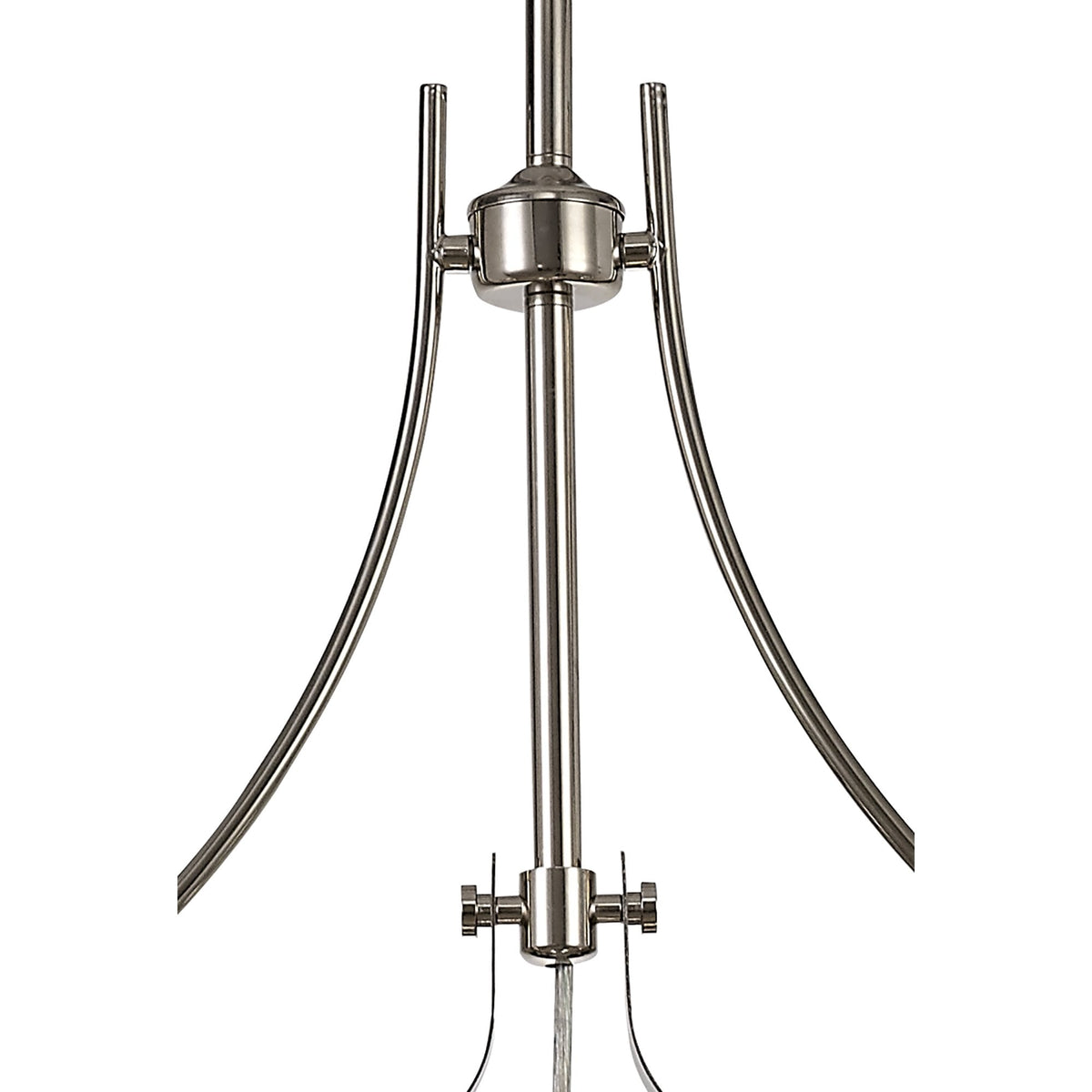 Fremington Linear Pendant in Polished Nickel with Frosted Glass Diffuser