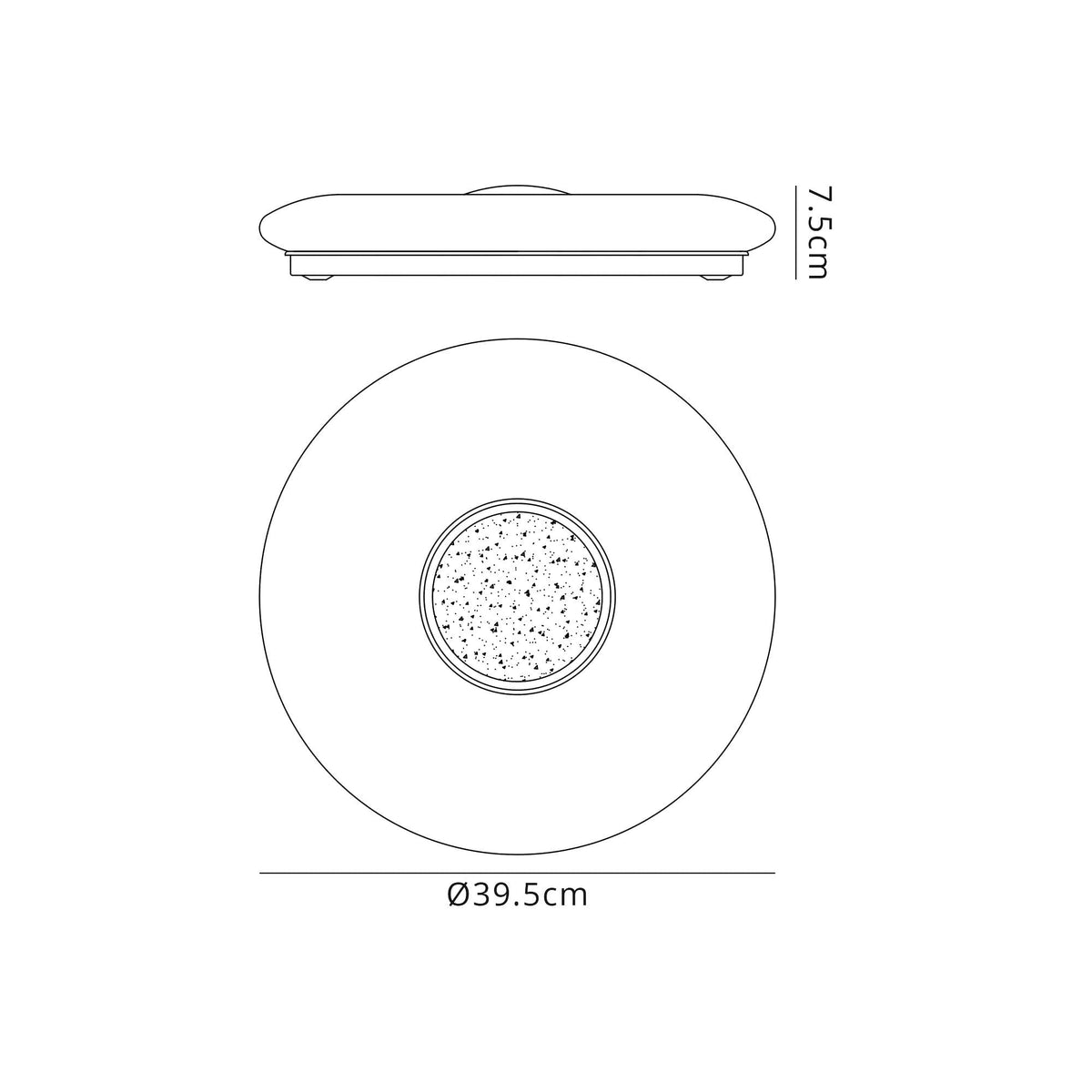 Goodleigh 24W LED Ceiling Light in Opal White