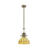 Fremington Antique Brass Pendant With Beaworthy Tiffany Shade