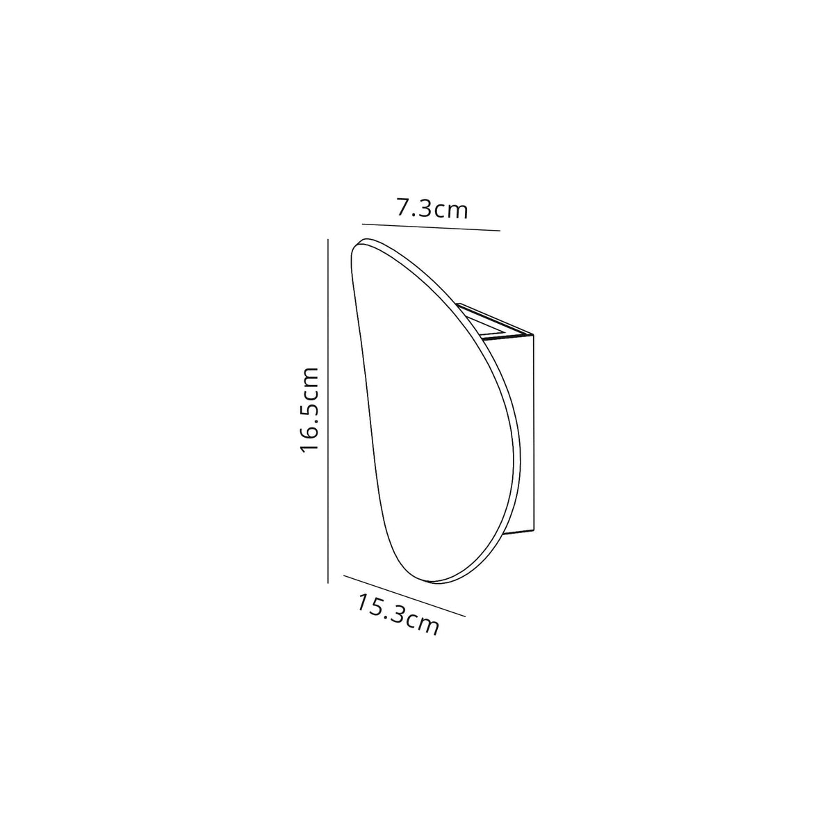Hartland 6W LED IP54 Wall Light in Anthracite