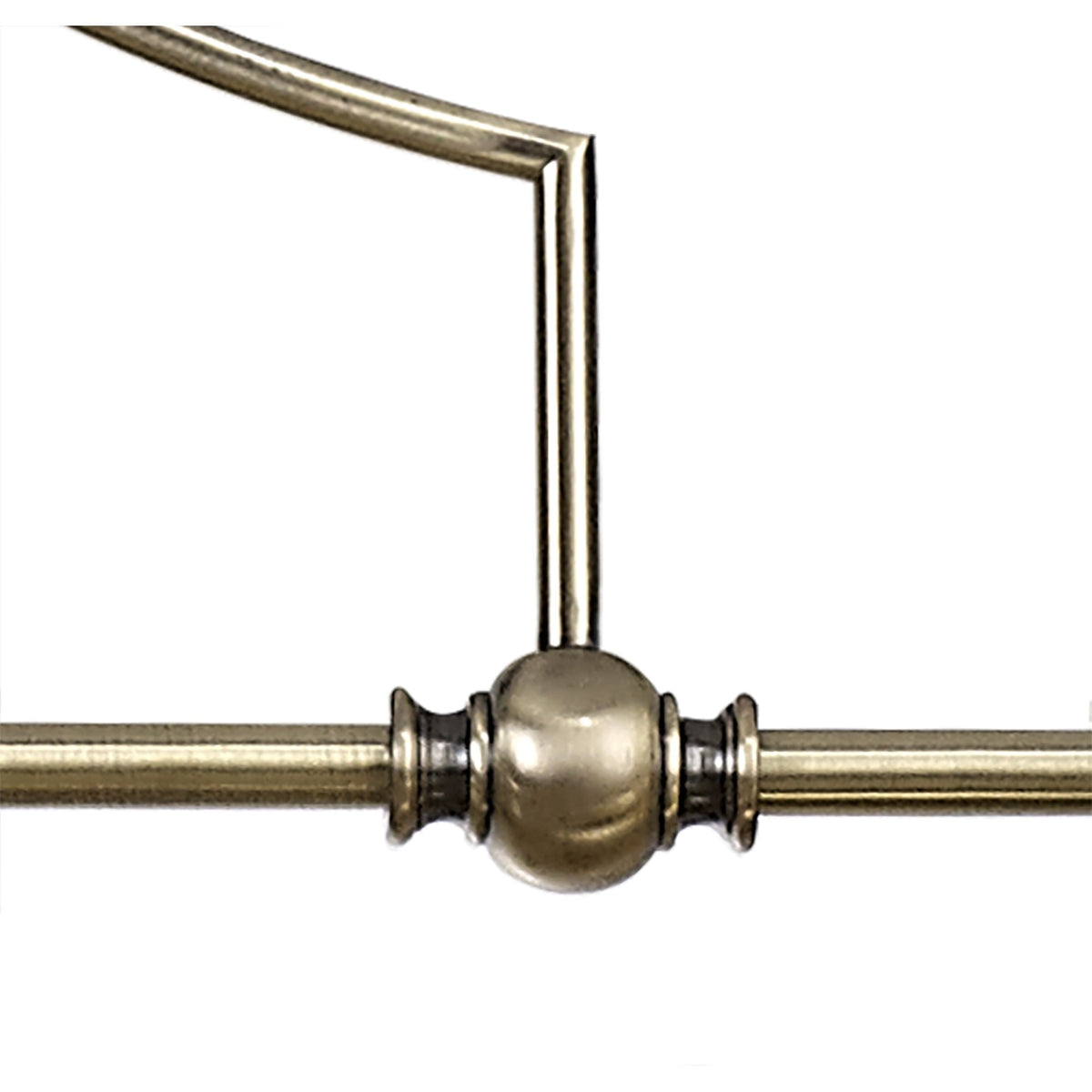 Fremington 3 Light Linear Pendant in Antique Brass With Clear Glass Shade